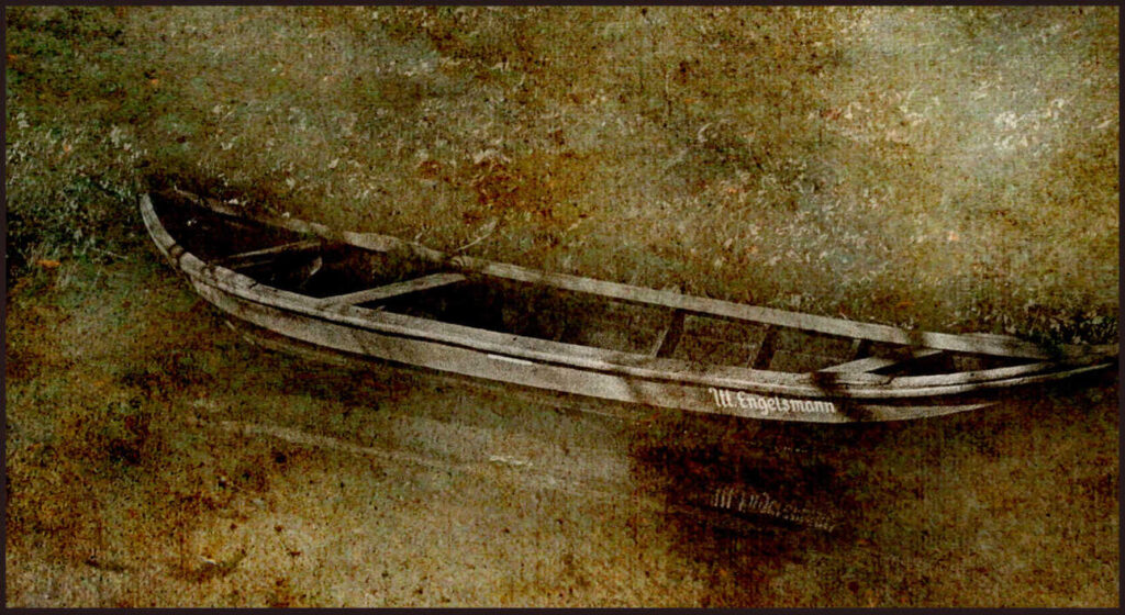 Old boat in abstract surrounding.